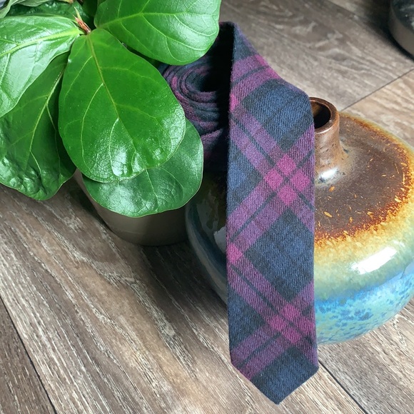 Men’s Skinny Cotton Necktie - Picture 4 of 4